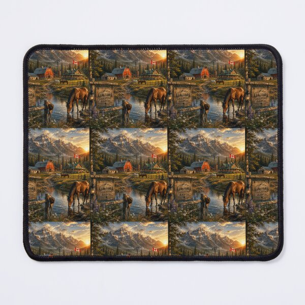 Item preview, Canadian Ranch Sunset Mountain Escape designed and sold by SHOCAMPOS DESIGNS .