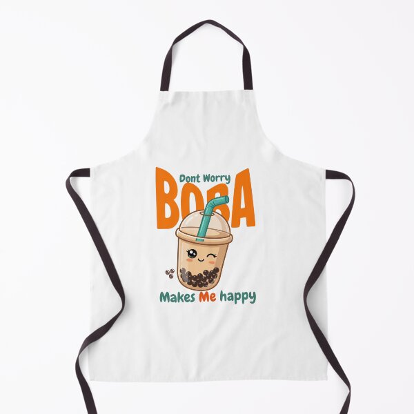 Item preview, Don't Worry, Boba Makes Me Happy | Cute Kawaii Bubble Tea T-Shirt designed and sold by bloombyomnia.