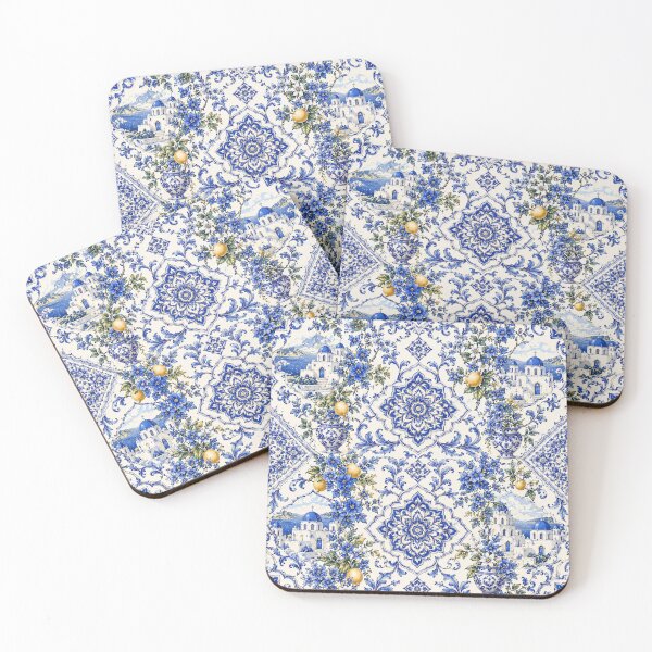 Item preview, Mediterranean Tile Garden Print designed and sold by BlessedBlackBeautiful.