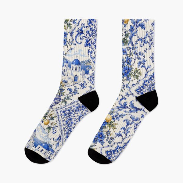 Item preview, Mediterranean Tile Garden Print designed and sold by BlessedBlackBeautiful.