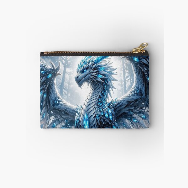 Item preview, Ice Crystal Dragon – Frozen Fantasy Dragon Design designed and sold by DrakariArt.