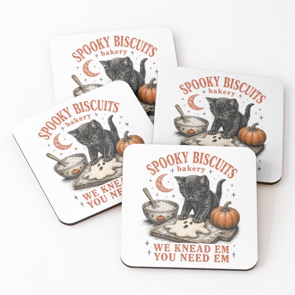 Item preview, Retro Funny Spooky Biscuits Club Cat Lovers Pastry Halloween   designed and sold by msmeylin.