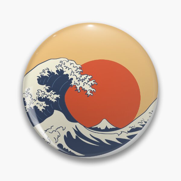 Item preview, Retro Japanese Wave Yin Yang Graphic designed and sold by LevyTees172.