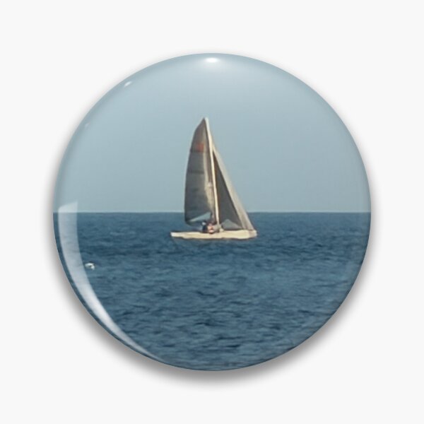 Item preview, Sailboat Gliding Across Calm Coastal Waters designed and sold by Pearls1.