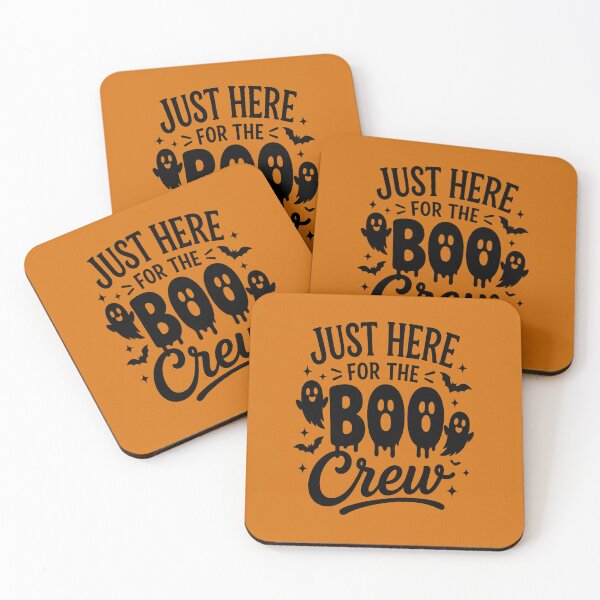 Item preview, Just Here for the Boo Crew – Cute Halloween Ghost Design designed and sold by DesignHouse07.