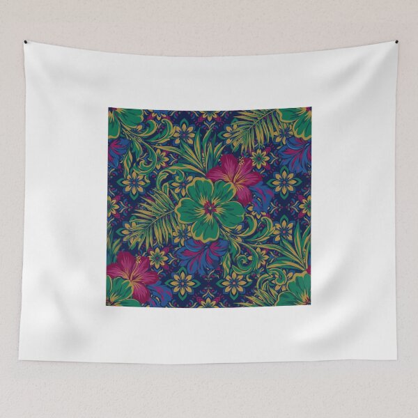 Item preview, Maximalist Jewel Tone Floral Dark Botanical Pattern designed and sold by Fakhim95.