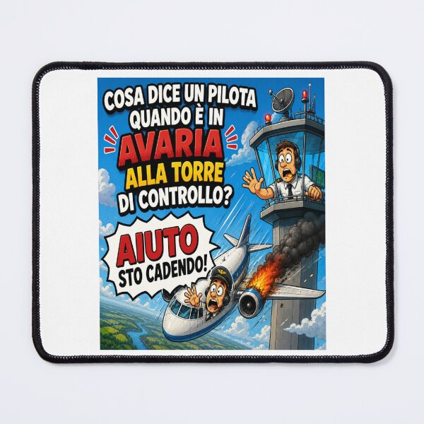 Item preview, Funny Pilot – Air Traffic Control Cartoon Joke designed and sold by RipantinaFantasy .