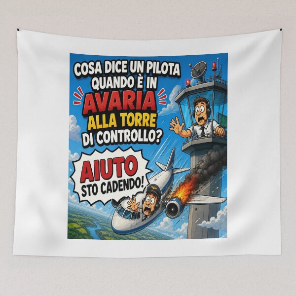 Item preview, Funny Pilot – Air Traffic Control Cartoon Joke designed and sold by RipantinaFantasy .