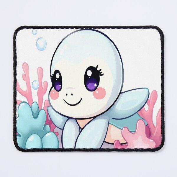 Item preview, Cute Baby Sea Turtle with Coral and Seashells Kawaii Ocean Friend designed and sold by Moonlight Studio.