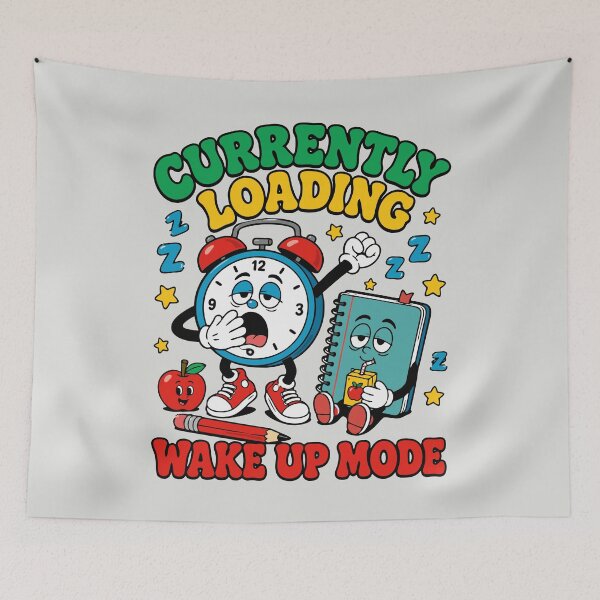 Item preview, Currently Loading Wake Up Mode Sleepy Clock designed and sold by DigitalGlade.