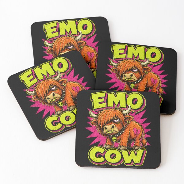 Item preview, Emo Highland Cow With Broken Heart designed and sold by Victor Shadehorn.