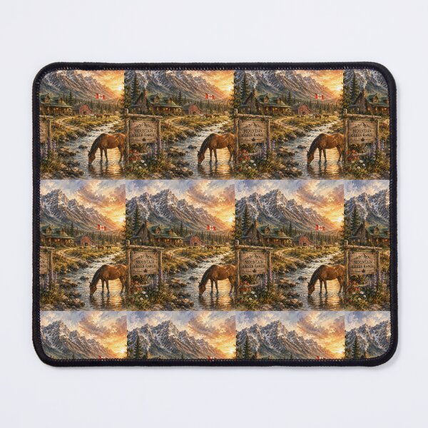 Item preview, Mountain Creek Ranch Canadian Watercolor Landscape designed and sold by SHOCAMPOS DESIGNS .