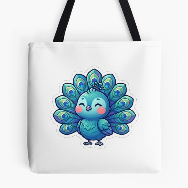Item preview, Cute Little Blue Peacock Bird Illustration designed and sold by Owcomm.