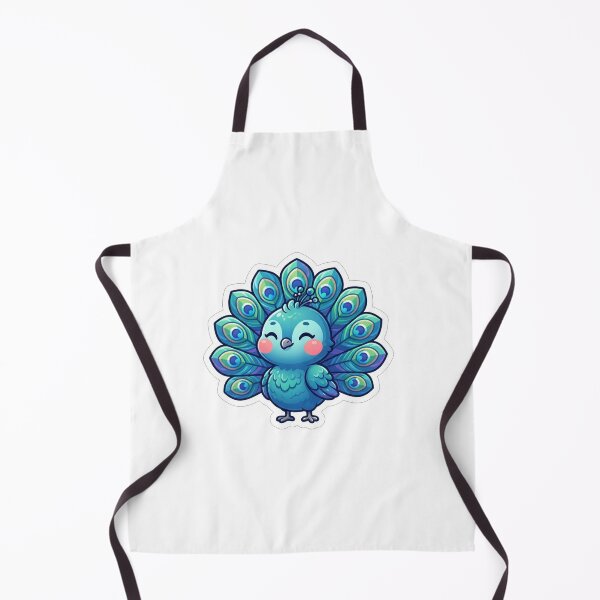 Item preview, Cute Little Blue Peacock Bird Illustration designed and sold by Owcomm.