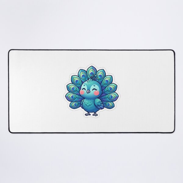 Item preview, Cute Little Blue Peacock Bird Illustration designed and sold by Owcomm.
