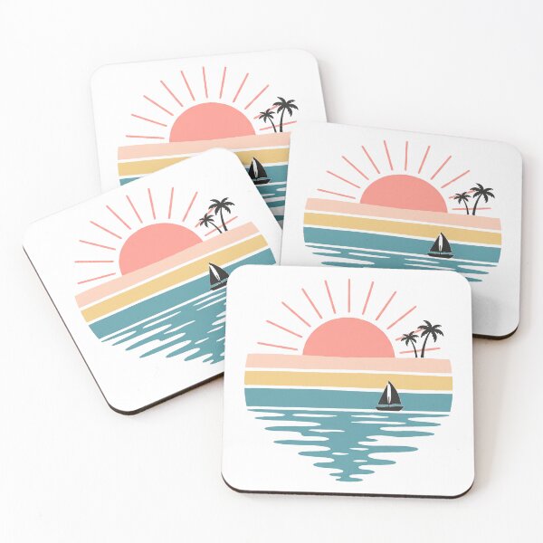 Item preview, Retro Beach Sunset designed and sold by LumeSpire.