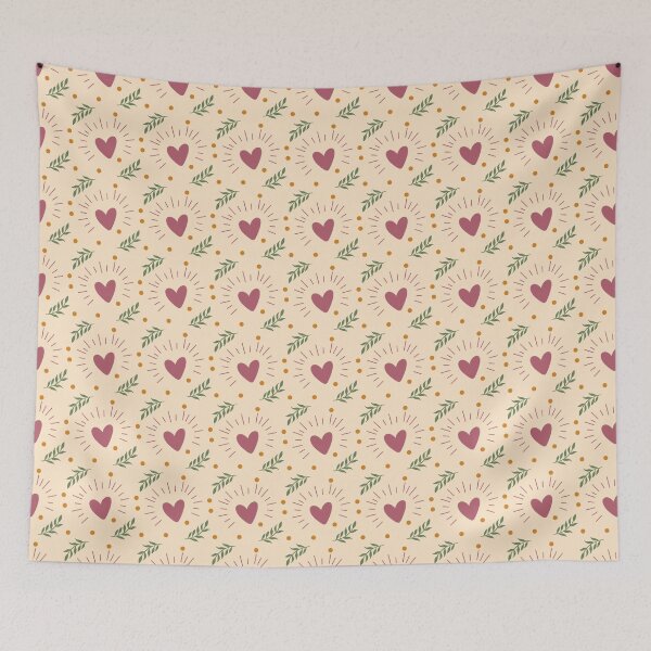 Item preview, Love hearts and leaves  designed and sold by Tideflowerstudio.