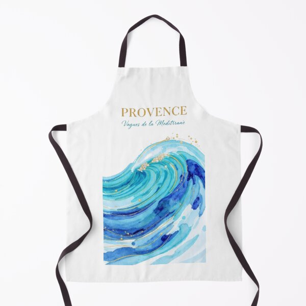 Item preview, Provence Waves of the Mediterranean - Luxury Blue Gold Watercolor designed and sold by Natalia-Vlad.