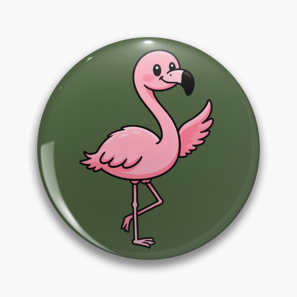 Item preview, Goofy Flamingo, Silly Bird Illustration, Gift for Flamingo Fans designed and sold by WrenAndWhimsy.