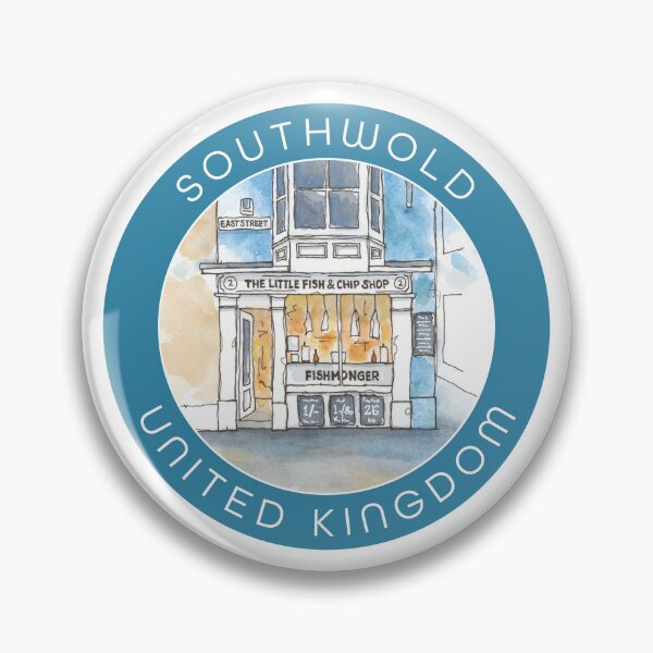 Item preview, The Little Fish & Chip Shop Watercolor designed and sold by Stacey Creek.