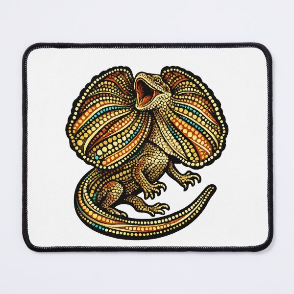 Item preview, Frilled-Neck Lizard – Indigenous-Inspired Australian Wildlife Art designed and sold by Indigenous-Aus.