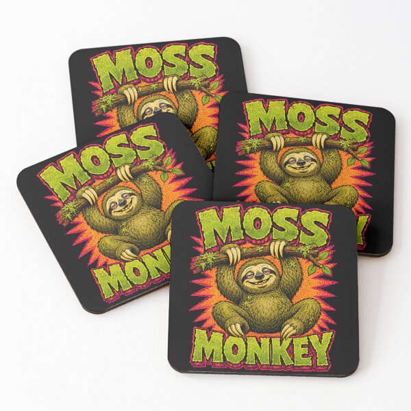 Item preview, Moss Monkey Stoner Sloth Slacker designed and sold by Victor Shadehorn.