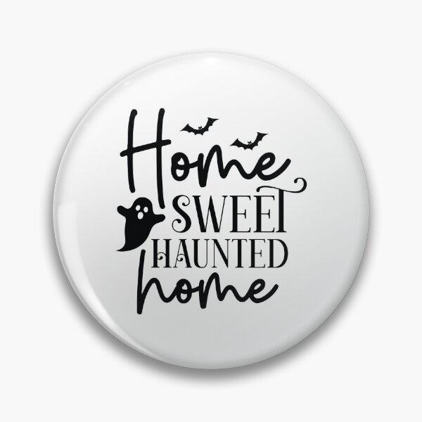 Item preview, Home Sweet Haunted Home - Autumn Halloween Vibes Quotes Retro Vintage Ghost Spooky Season Gift designed and sold by FuzionRaptor.