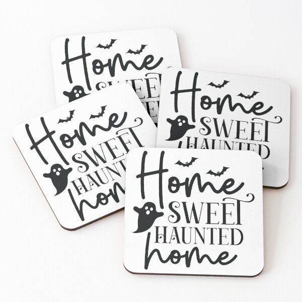 Item preview, Home Sweet Haunted Home - Autumn Halloween Vibes Quotes Retro Vintage Ghost Spooky Season Gift designed and sold by FuzionRaptor.