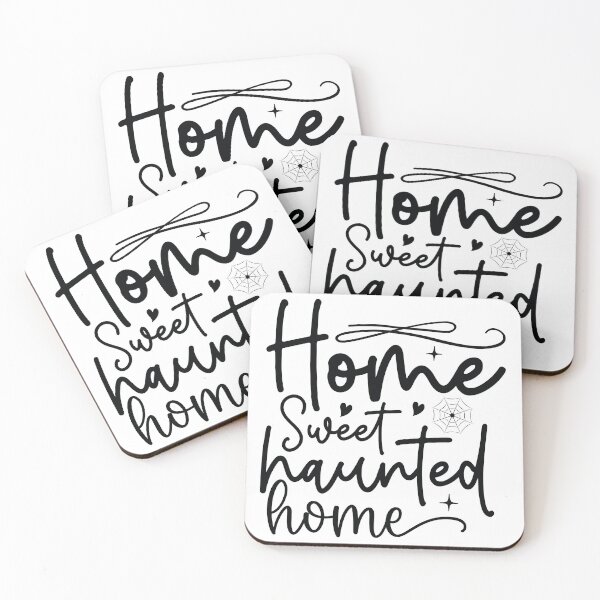 Item preview, Home Sweet Haunted Home - Retro Autumn Halloween Vibes Quotes Spooky USA Apparel designed and sold by FuzionRaptor.