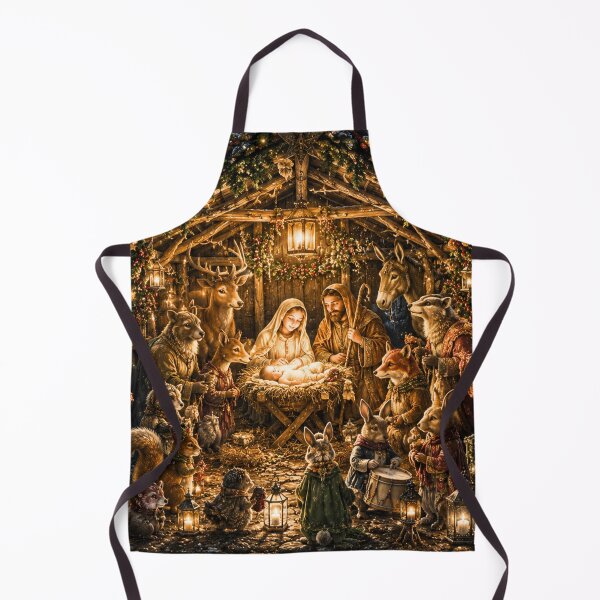 Item preview, Woodland Nativity | Forest Animals Celebrate the First Christmas | Christian Holiday Puzzle & Wall Art designed and sold by Edenglow Prints & Peculiars.
