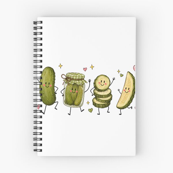 Item preview, Happy Pickle Doodle Cute Retro Food Lover Design  designed and sold by VGAfanatic.