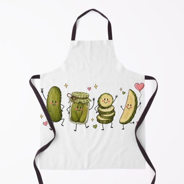 Item preview, Happy Pickle Doodle Cute Retro Food Lover Design designed and sold by VGAfanatic.