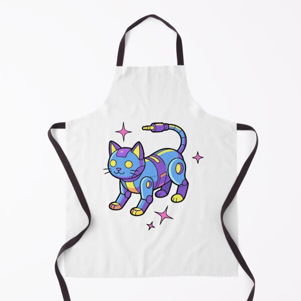 Item preview, Y2K Robot Cat – Futuristic Retro Cyber Kitty designed and sold by AnteesocialTees.