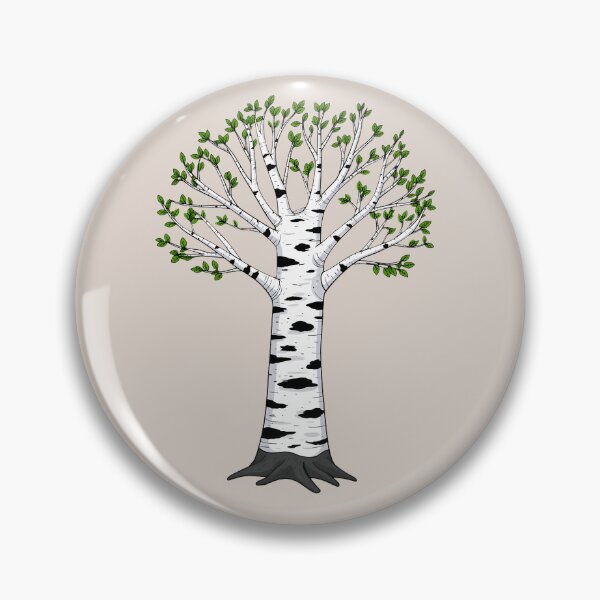 Item preview, Zebra Bark Beech, High-Contrast Tree designed and sold by WrenAndWhimsy.