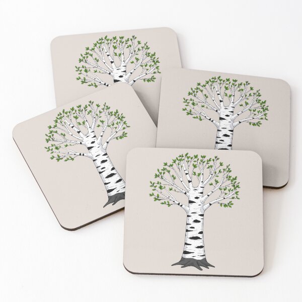 Item preview, Zebra Bark Beech, High-Contrast Tree designed and sold by WrenAndWhimsy.
