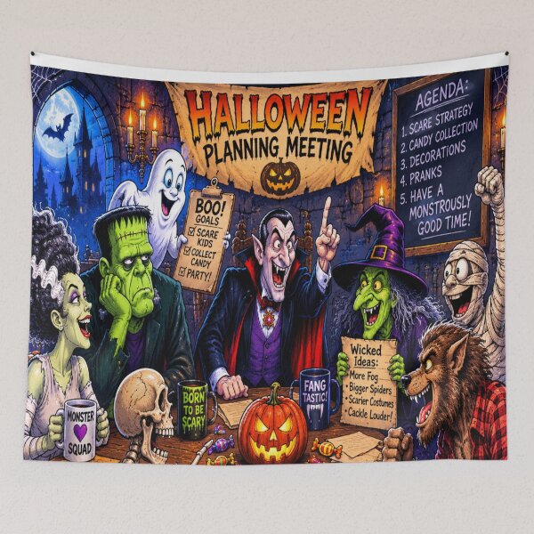 Item preview, Monster Halloween Planning Meeting designed and sold by DazzleKitty.