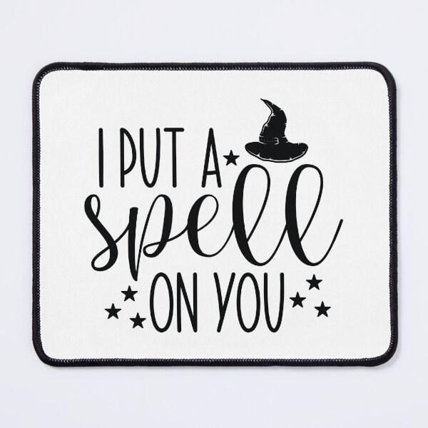 Item preview, I Put A Spell On You - Retro Autumn Halloween Vibes Quotes Spooky USA Season Apparel Art designed and sold by FuzionRaptor.