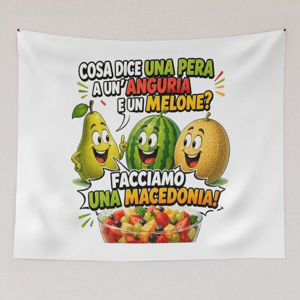 Item preview, Funny Fruit Salad – Pear, Watermelon & Melon Cartoon Joke designed and sold by RipantinaFantasy .