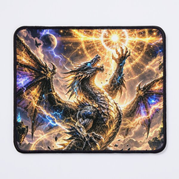 Item preview, Storm Lightning Dragon – Epic Celestial Fantasy Dragon Design designed and sold by DrakariArt.