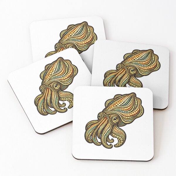 Item preview, Squid / Cuttlefish – Indigenous-Inspired Australian Wildlife Art designed and sold by Indigenous-Aus.