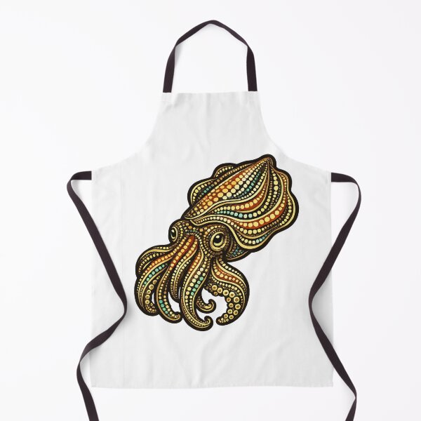 Item preview, Squid / Cuttlefish – Indigenous-Inspired Australian Wildlife Art designed and sold by Indigenous-Aus.