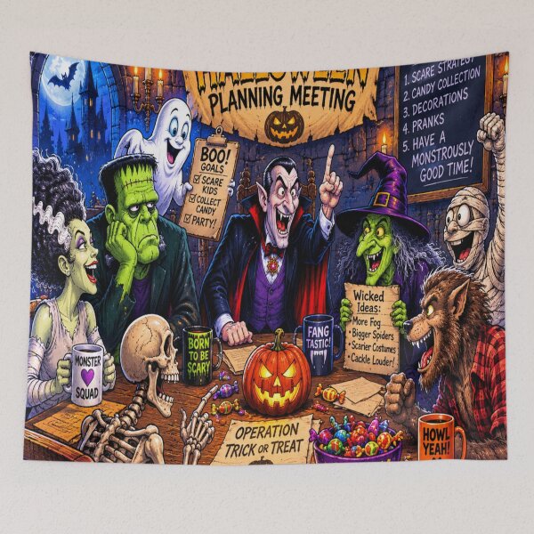 Item preview, Meeting Of Halloween Monsters designed and sold by DazzleKitty.