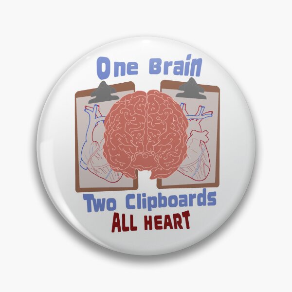 Item preview, One Brain two clipboards ~ SMG cardiology ~ custom designed and sold by Scrapbook_Wench.