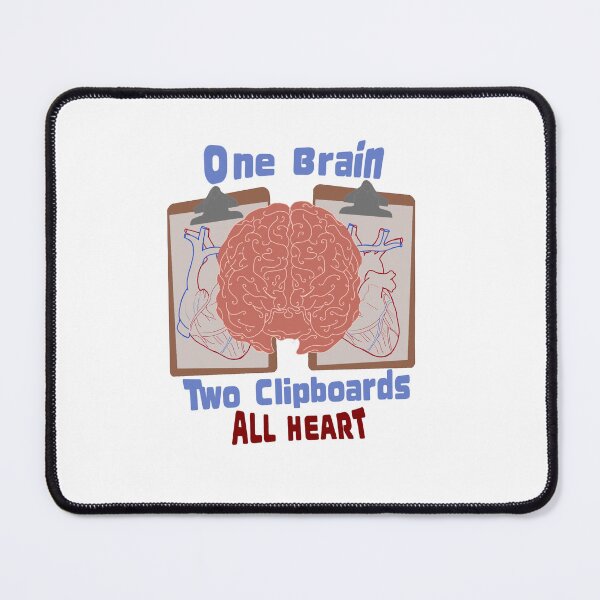 Item preview, One Brain two clipboards ~ SMG cardiology ~ custom designed and sold by Scrapbook_Wench.