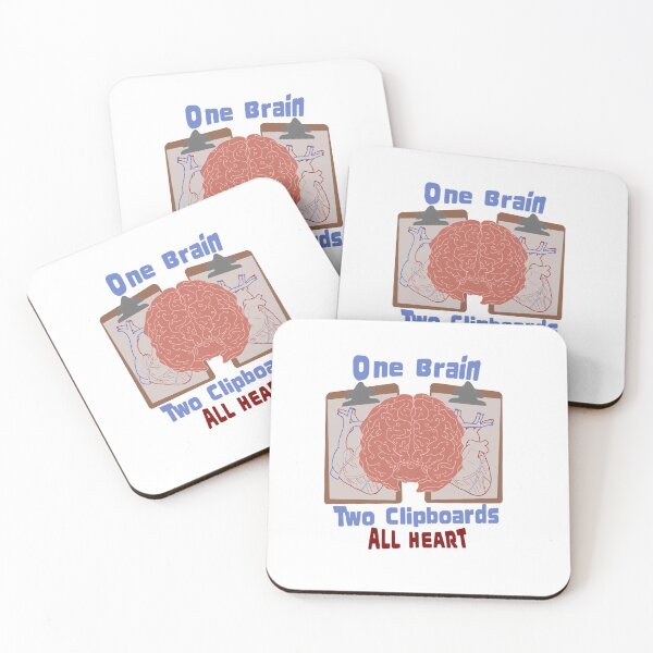 Item preview, One Brain two clipboards ~ SMG cardiology ~ custom designed and sold by Scrapbook_Wench.