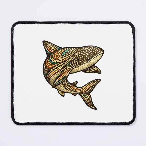 Item preview, Shark - Australian Dot-Inspired Animal Artwork designed and sold by Indigenous-Aus.