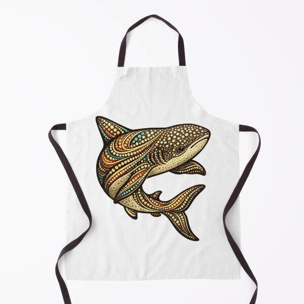 Item preview, Shark - Australian Dot-Inspired Animal Artwork designed and sold by Indigenous-Aus.
