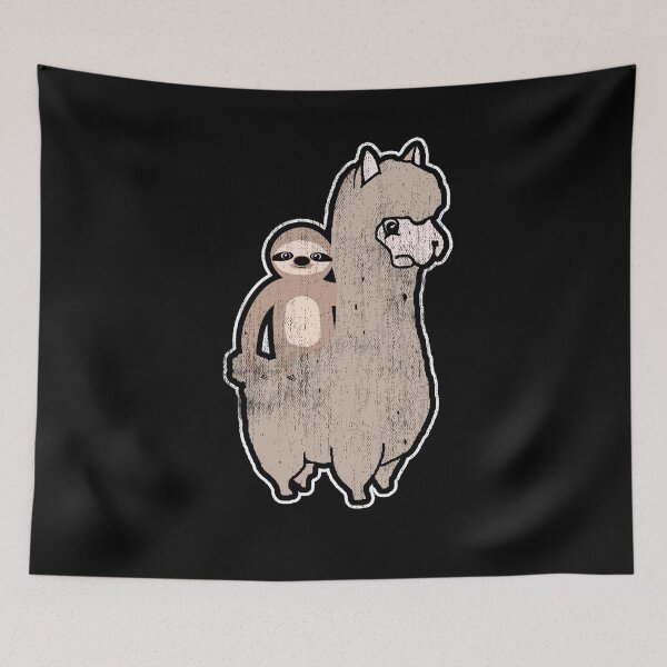 Item preview, Sloth Riding Llama designed and sold by Pricity Designs.