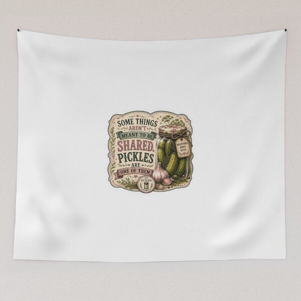 Item preview, Some Things Aren't Meant to be Shared. Pickles are One of Them!- Funny Vintage Pickle Sticker designed and sold by Imagine Ink Design Studio.
