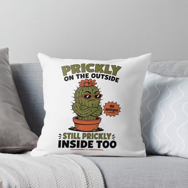 Item preview, Sassy Cactus No Apologies Attitude designed and sold by NullSpacePrints.